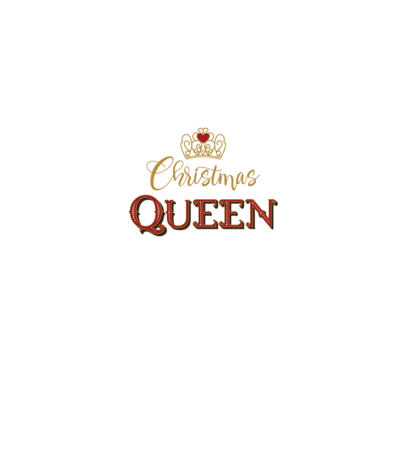 Christmas Queen model negru pe tricou