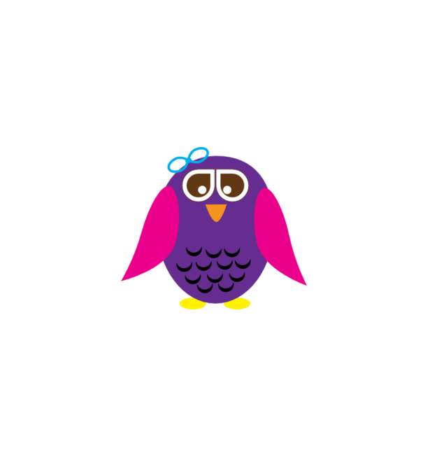 Owl model alb pe tricou