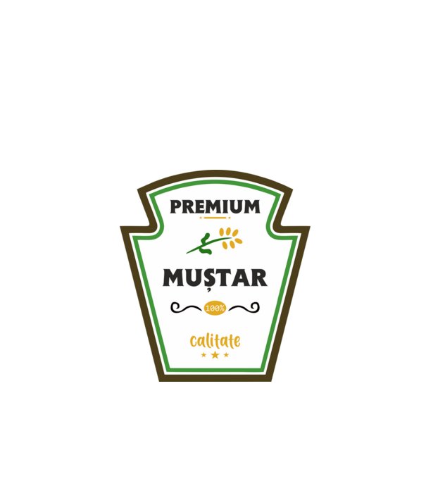 muștar premium - calitate model verde de măr pe tricou