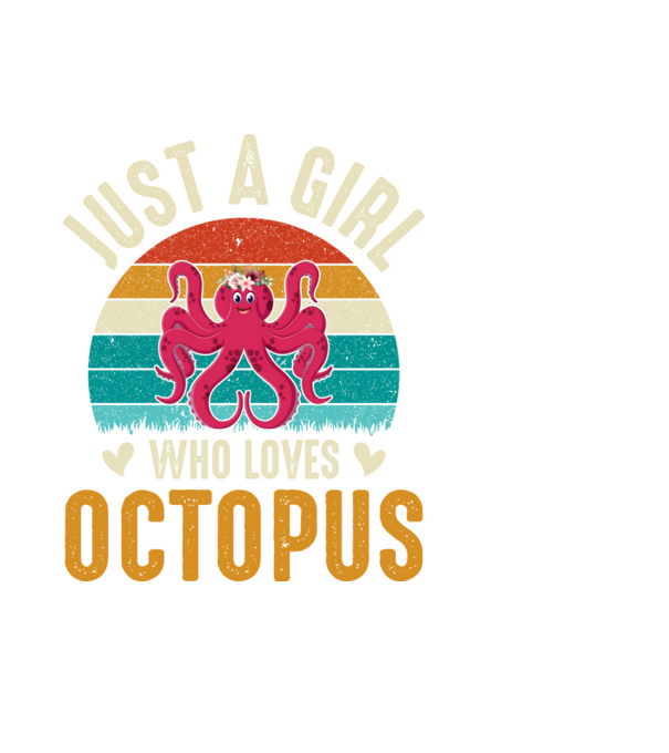 Octopus model negru pe tricou