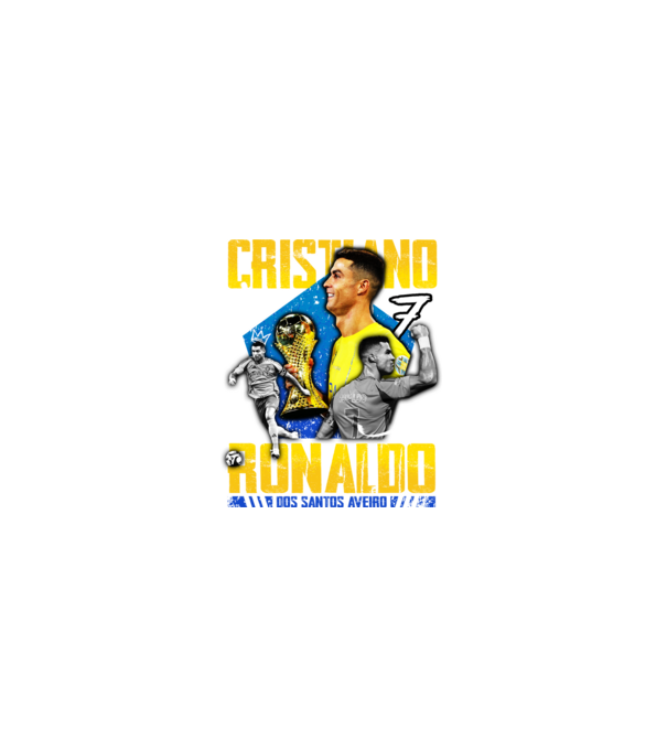 Ronaldo tribute model negru pe tricou