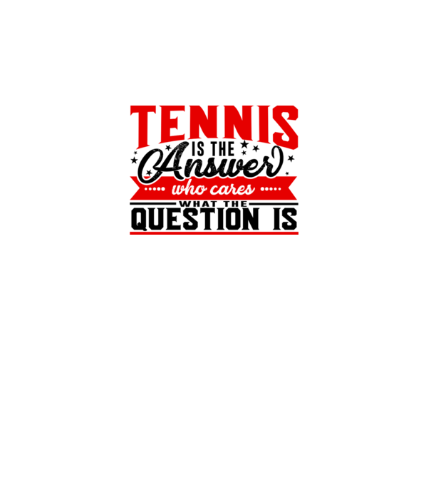Sport is the answer JUCĂTOR TENIS model alb pe tricou