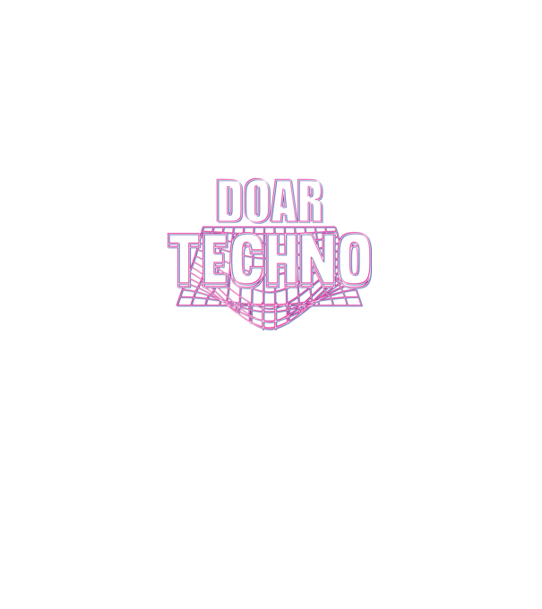 Doar techno model negru pe tricou