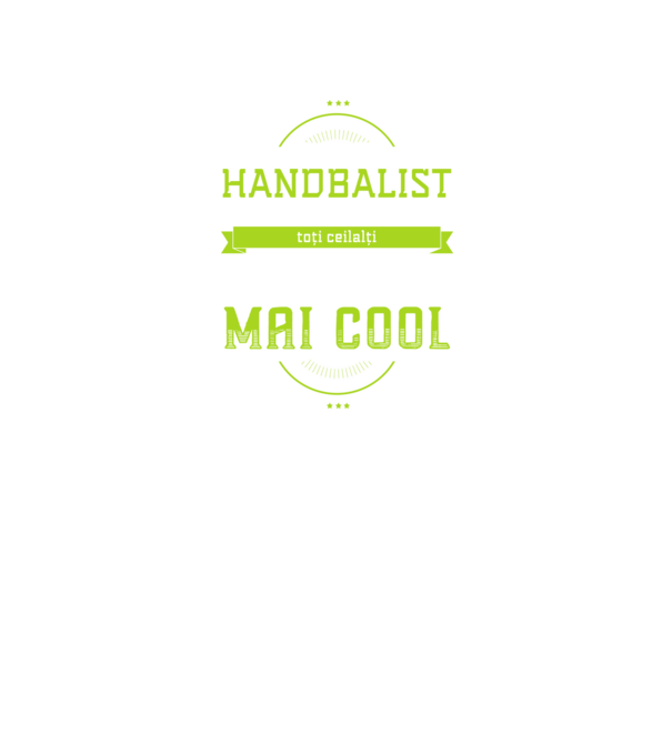 Sunt handbalist, la fel ca toți ceilalți, dar mult mai cool model negru pe tricou