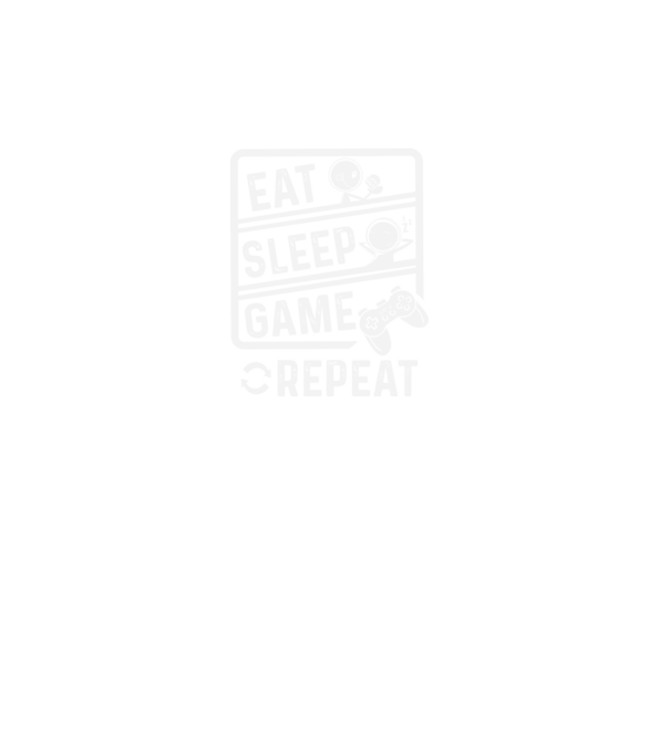 Eat sleep game repeat model turcoaz pe tricou