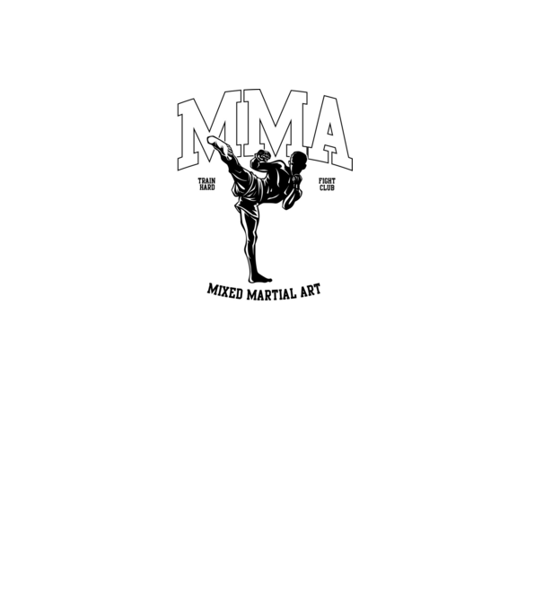 MMA model negru pe tricou