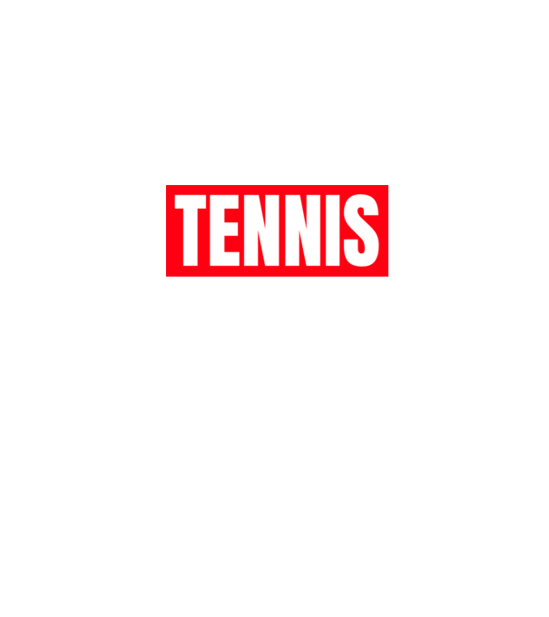 TENNIS HERO model negru pe tricou