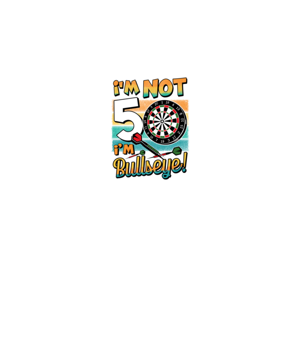 Darts Birthday 50 years old model negru pe tricou