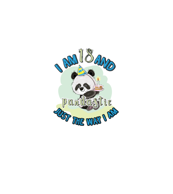 PANDASTIC 18 model alb pe tricou