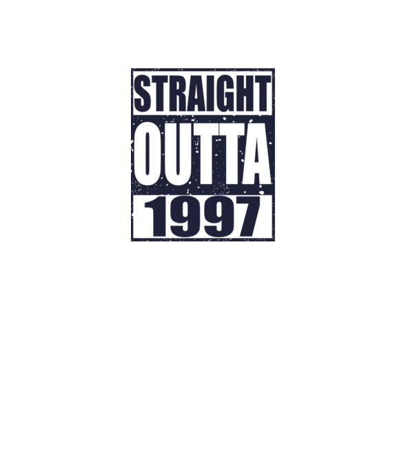 Straight Outta - 1997 model galben pe tricou