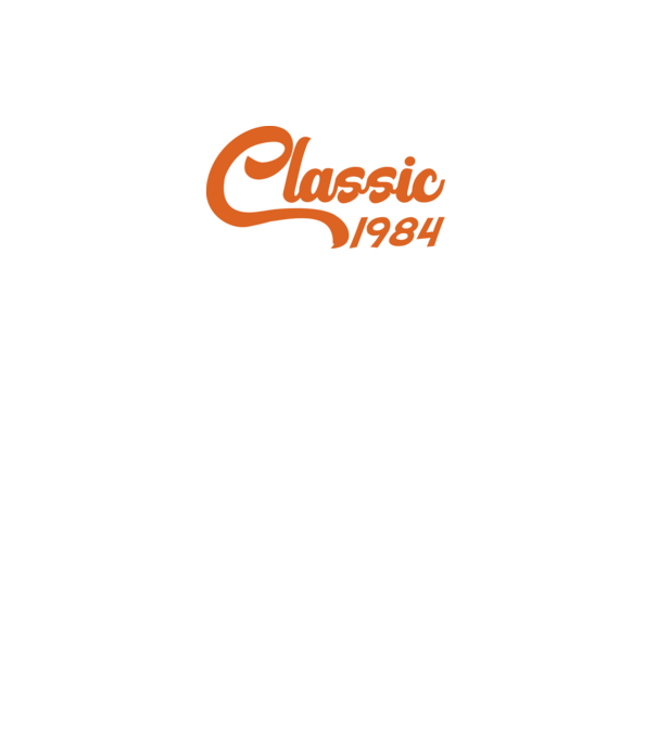 1984 Classic model alb pe tricou