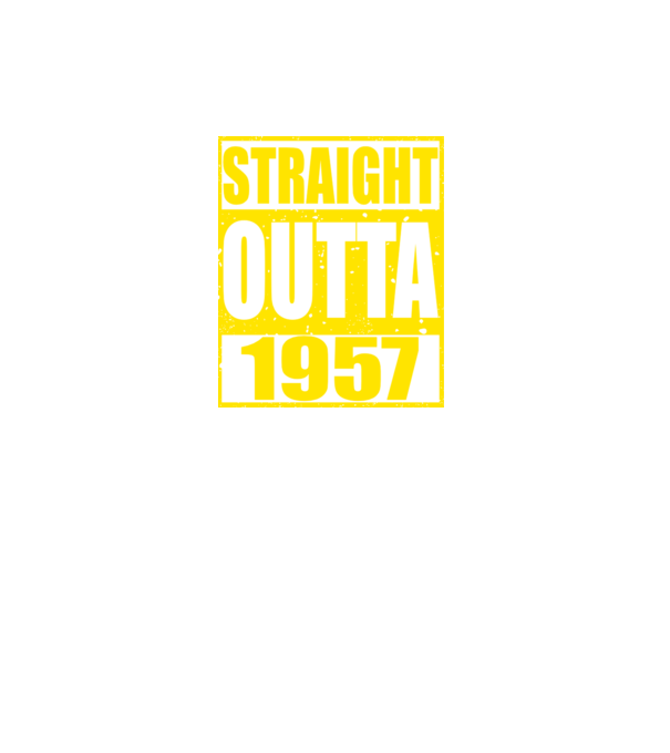 Straight Outta - 1957 model gri închis pe tricou