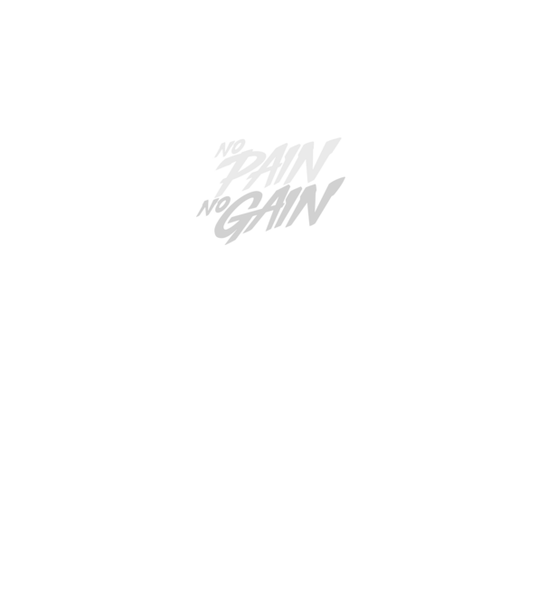 No Pain No Gain typography model negru pe tricou