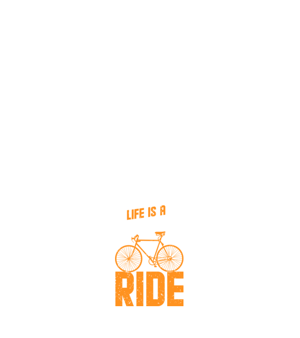 Life is a beautiful ride model albastru închis pe tricou