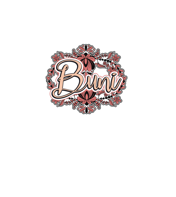 Buni model alb pe tricou