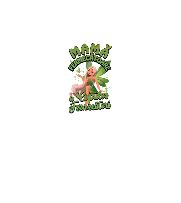 Mamă fermecătoare a copiilor fermecătorit model alb pe tricou