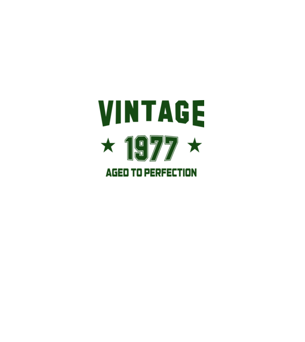 Vintage - 1977 model alb pe tricou