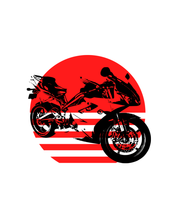 Katana model alb pe tricou