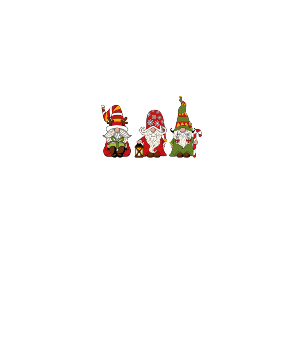 Xmas gnomes 2 model negru pe tricou