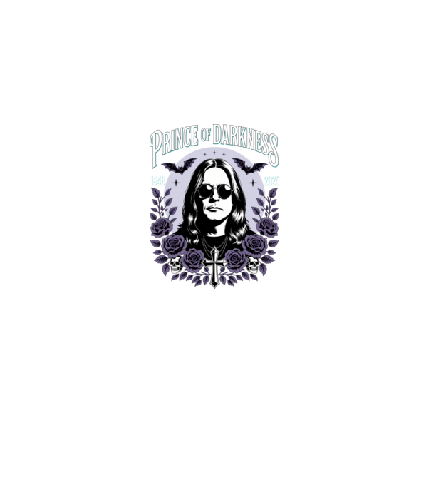 Prince of Darkness model negru pe tricou