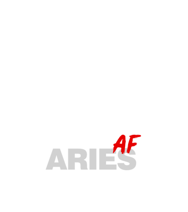 ARIES as fuck model negru pe tricou