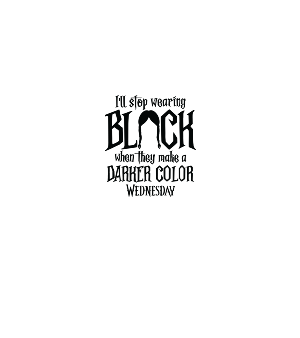 ill stop wearing black model alb pe tricou