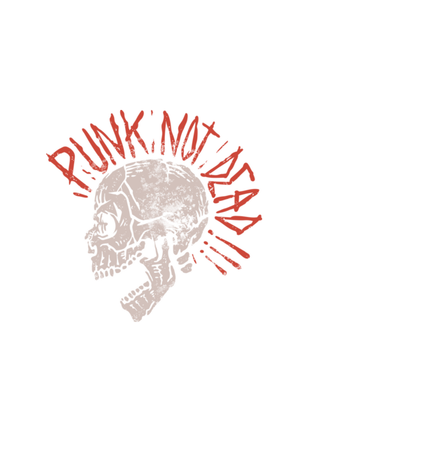 Punk Not Dead model negru pe tricou