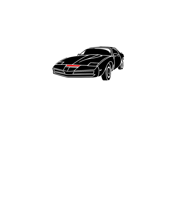 Kitt 3C.eps model alb pe tricou