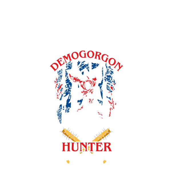 Demogorgon hunter model alb pe tricou