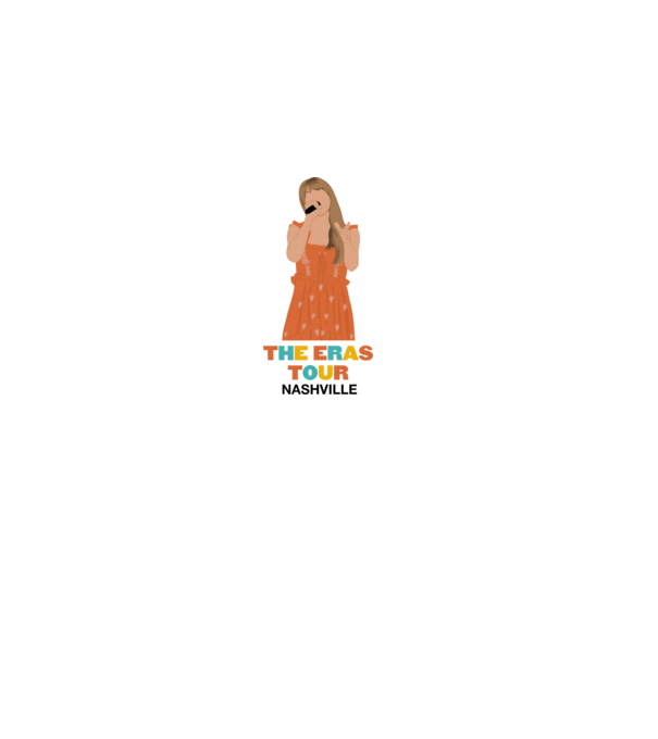 Taylor Swift The Eras Tour Nashville 3 model roz deschis pe tricou