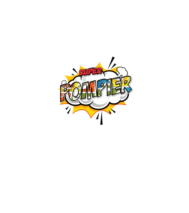 Super Pompier model gri pe tricou