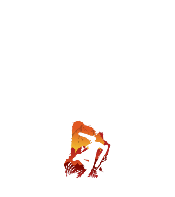 Chainsaw man silhouette model albastru închis pe tricou