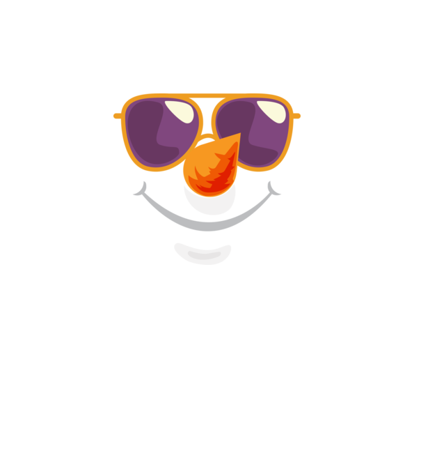 Snowman face model alb pe tricou