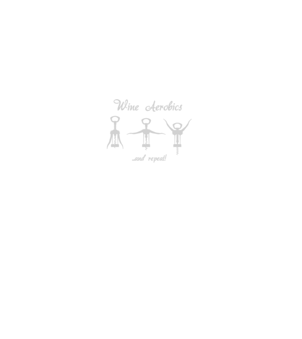 Wine Aerobics model negru pe tricou