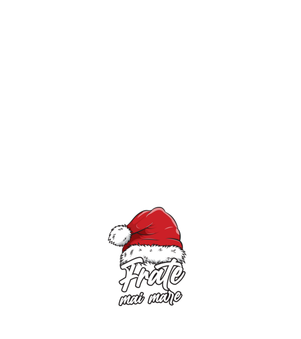 frate mai mare Santa Hat model albastru închis pe tricou