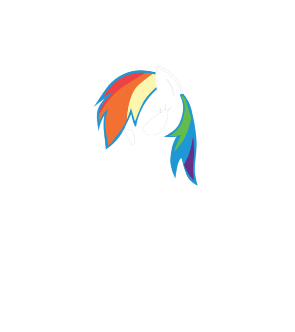 Rainbow Dash model gri pe tricou