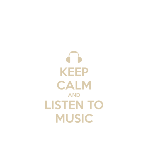 keep calm and listen to music model negru pe tricou