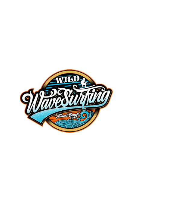 WaveSurfing model negru pe tricou