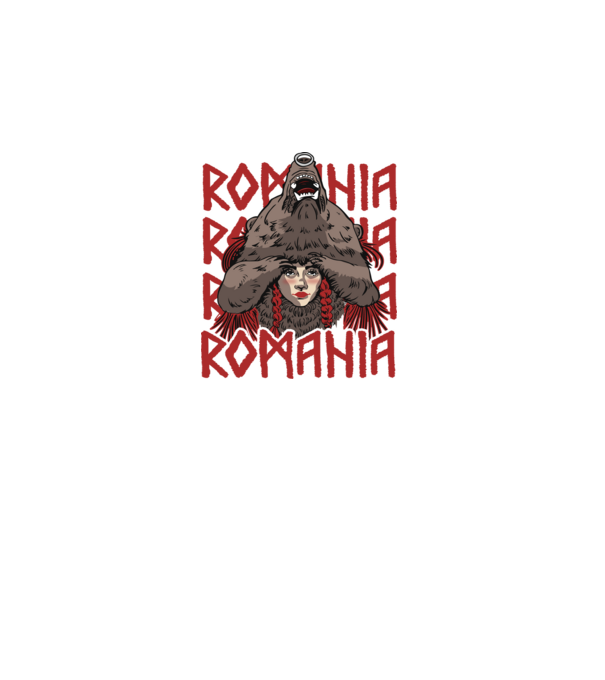 Dansul Ursului romania model negru pe tricou