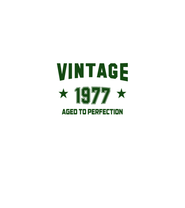 Vintage - 1977 model alb pe tricou