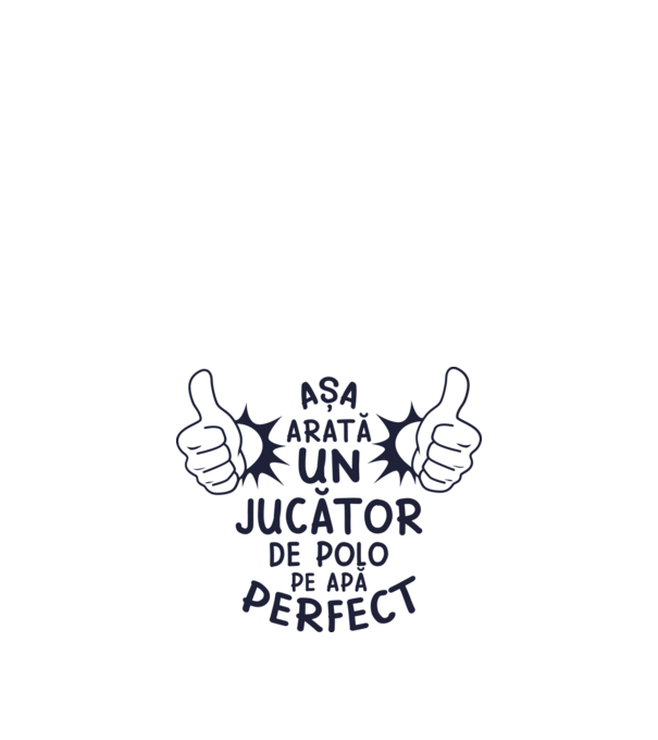 arată un JUCĂTOR DE POLO PE APĂ perfect model roșu pe tricou