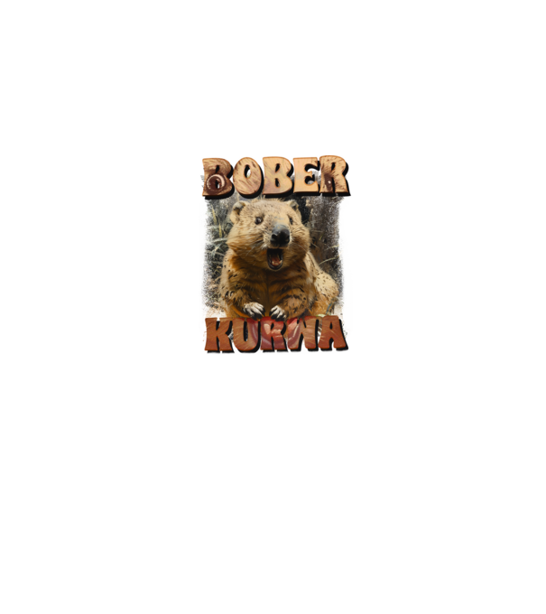 BOBER wombat model albastru jeanși pe tricou