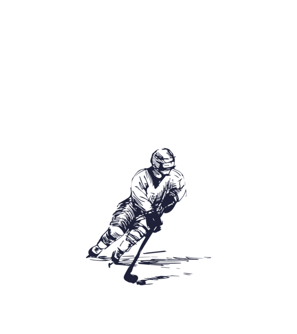Hockey player model nisipiu pe tricou