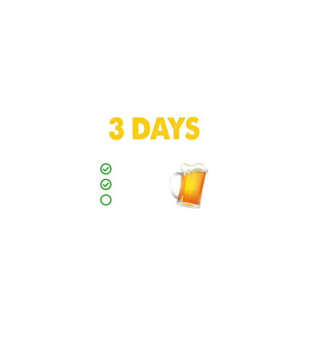 I only drink 3 days a week model negru pe tricou
