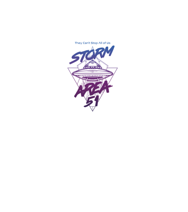 storm area 51 ufo purple model alb pe tricou