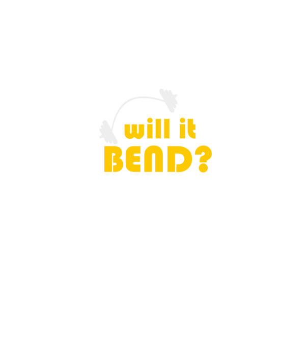 Will it bend model negru pe tricou