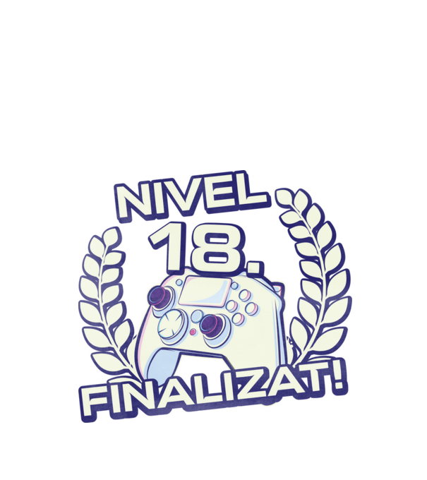 Nivel 18 finalizat! model negru pe tricou