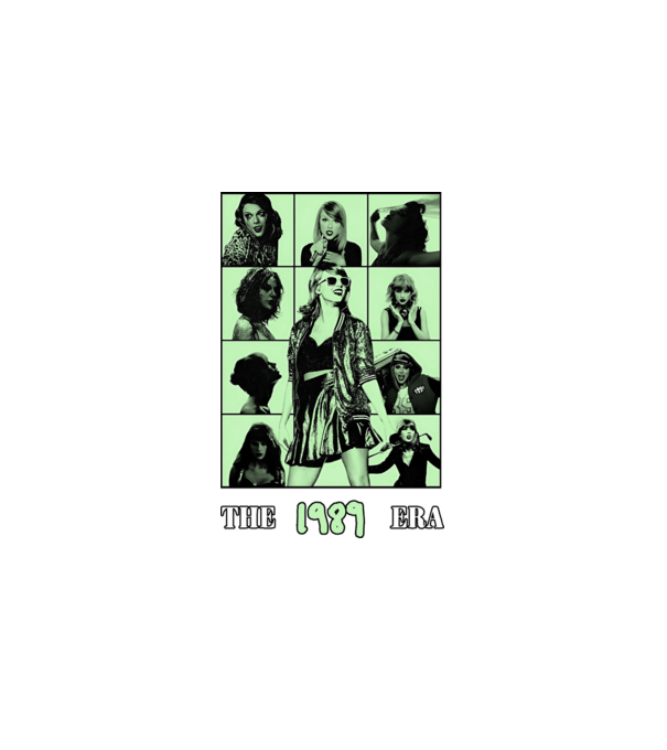 Taylor Swift ERAS green model negru pe tricou