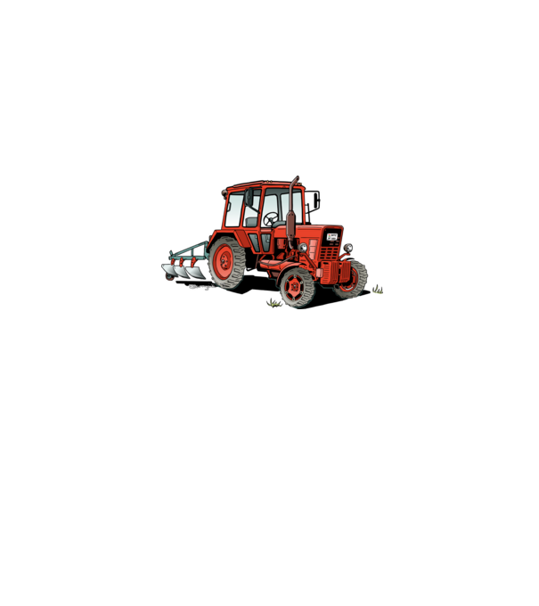 TRACTOR model gri pe tricou