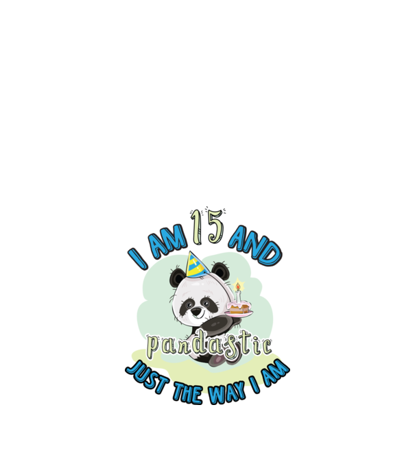 PANDASTIC 15 model alb pe tricou